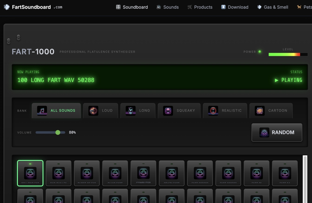 FartSoundboard.com Launches as the Internet’s Most Comprehensive Free Fart Sound Library