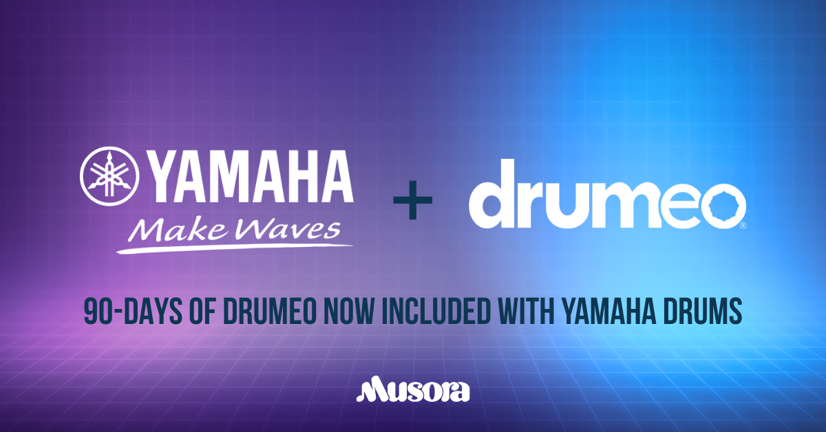Yamaha and Drumeo Make It Official With Global 90-Day Musora Memberships Included With Select Yamaha Drum Products